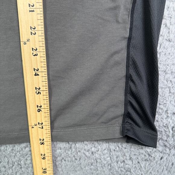 ASRV Tank Top Mens Large Gray Black Athletic Supima Blend Training Gym DSG-0809 - Picture 9 of 10